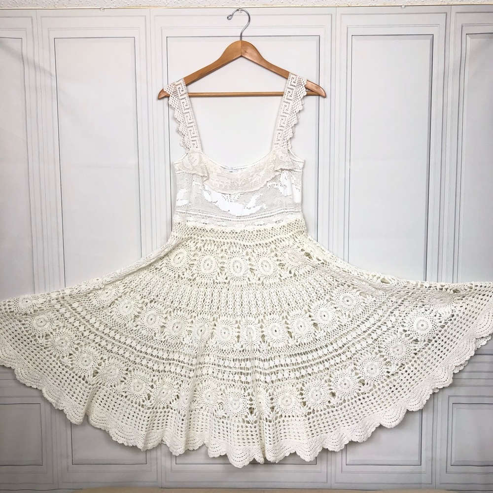 Place Nationale Crochet and Lace Dress